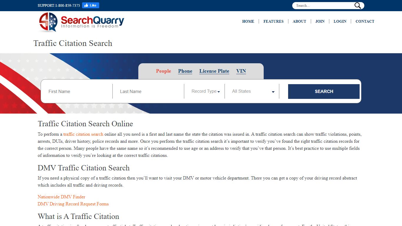 Free Traffic Citation Search - SearchQuarry.com